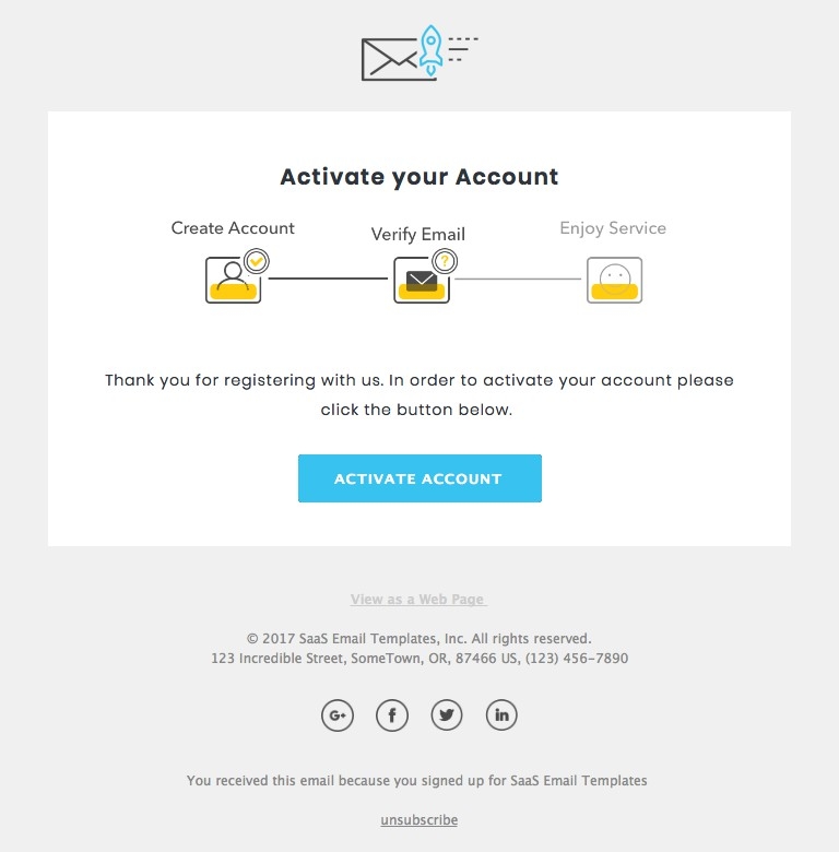 Account Deleted - Responsive HTML Email Template desktop