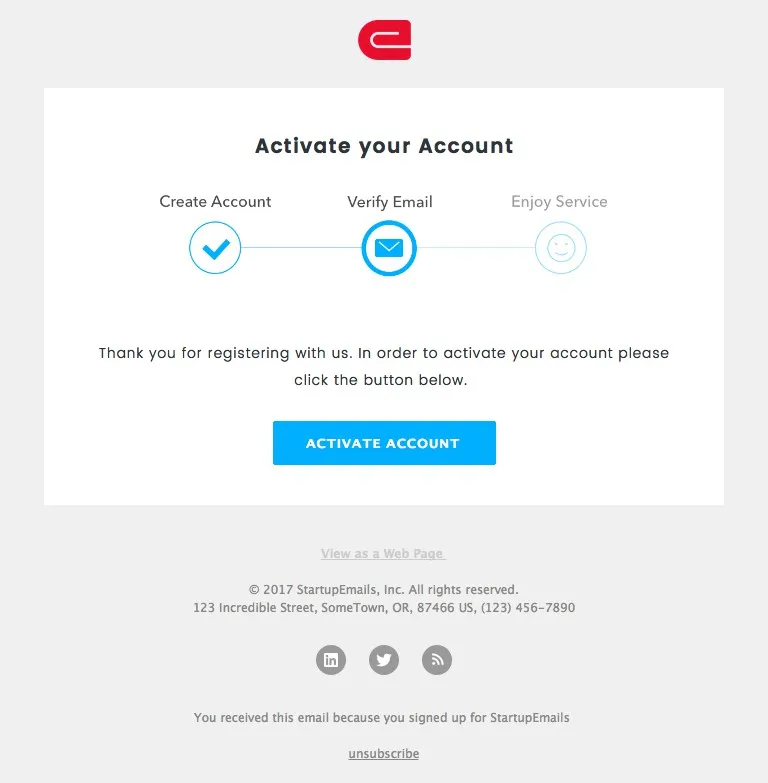 Activate Account