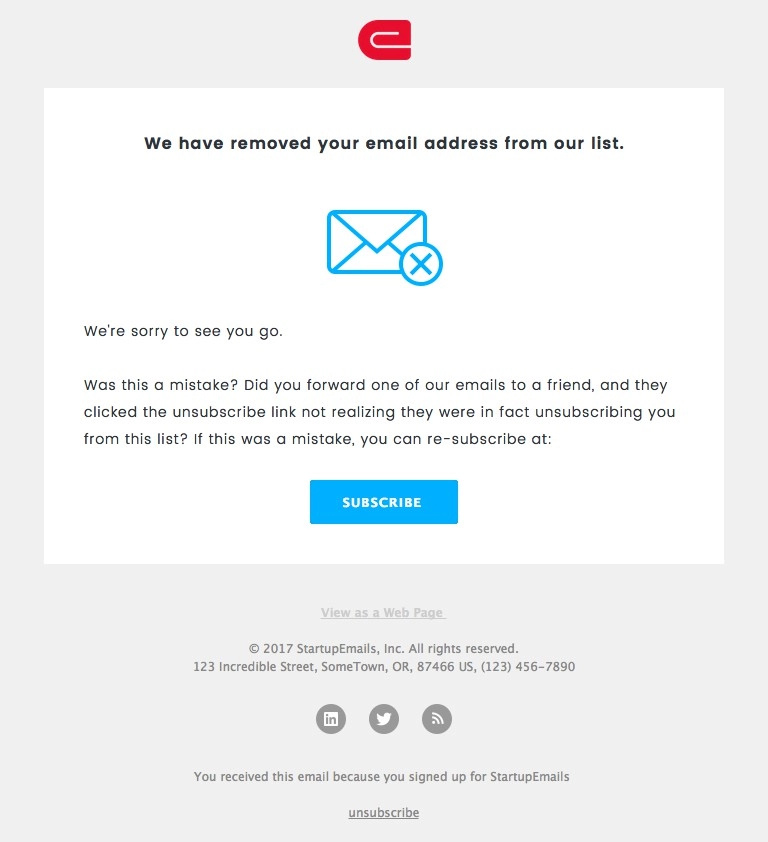 Unsubscribed