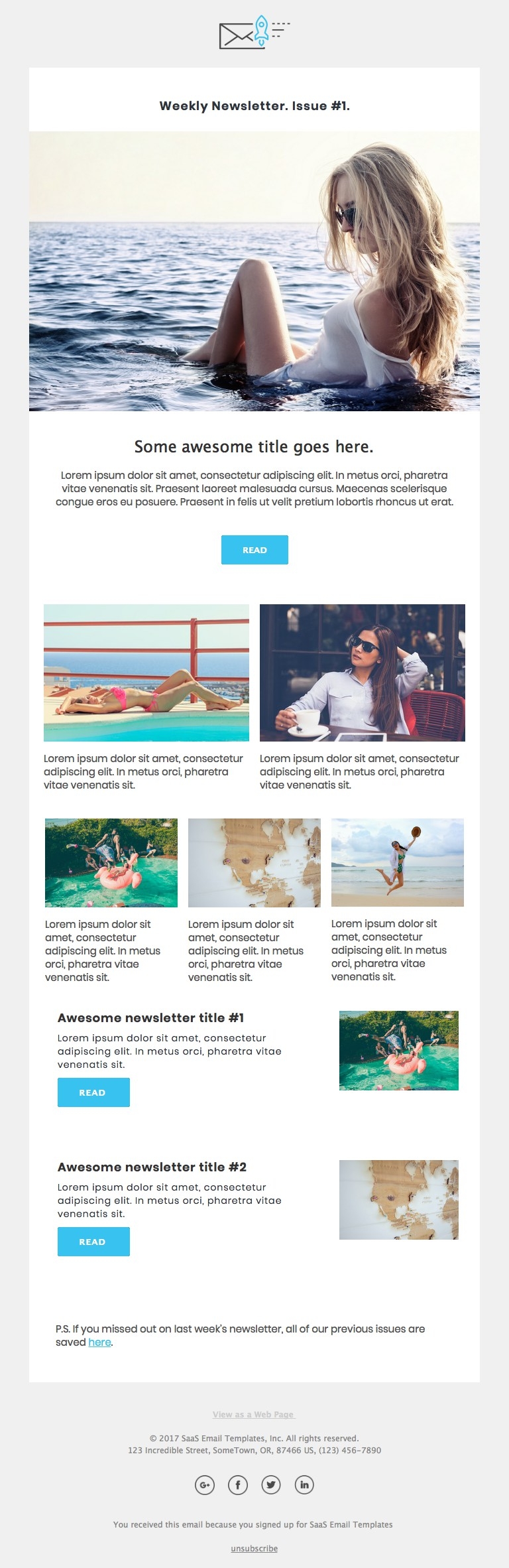 Newsletter 2 - Responsive HTML Email Template desktop