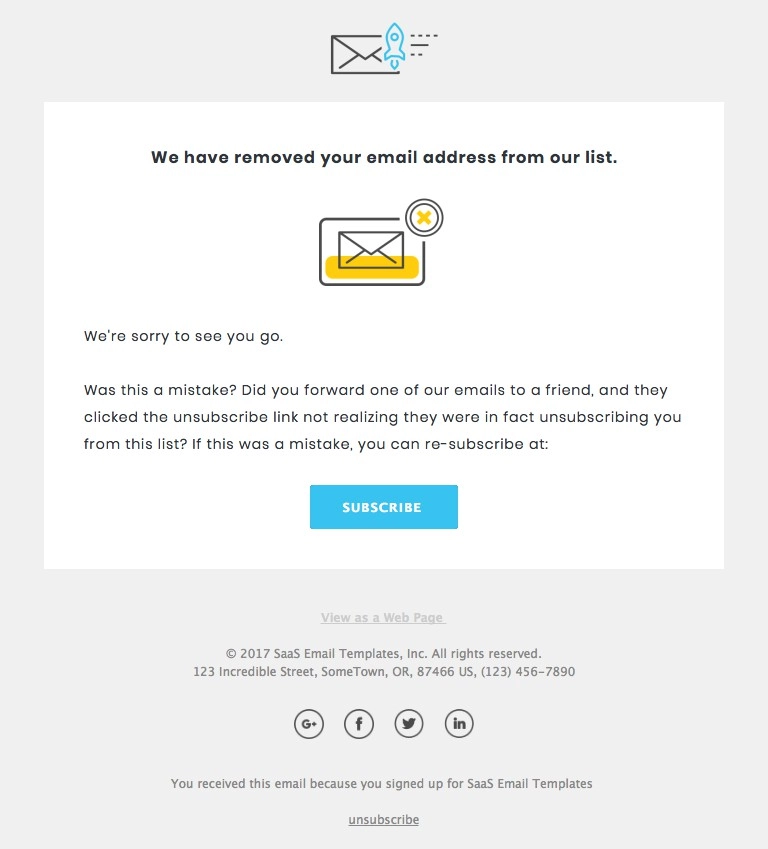 Unsubscribed