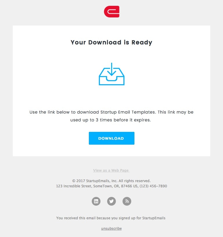 Download - Responsive HTML Email Template desktop