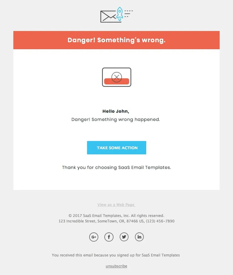 Danger Message