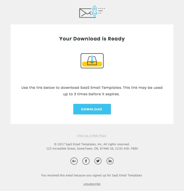 Download - Responsive HTML Email Template desktop