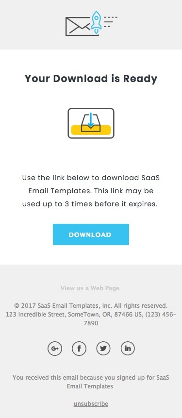 Download - Responsive HTML Email Template mobile
